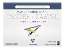 Clairefontaine Ingres Pastel - Bloc de papier dessin - 25 feuilles 30 x 40 cm - 130 g/m²