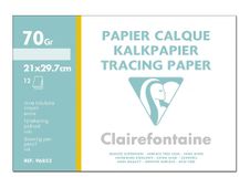 Clairefontaine Fine Arts - Pochette papier à dessin calque - 12 feuilles - A4 - 70G