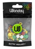 Wonday - 100 Punaises - couleurs assorties (sachet)