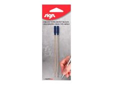 Carpentras Sign - 2 Recharges pour stylo à bille - bleu - pointe moyenne