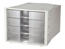 HAN Impuls - Module de classement 4 tiroirs - translucide