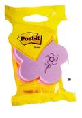 Post-it - Bloc cube forme fleur - 3 couleurs assorties - 225 feuilles