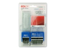 Colop - Kit de tampons à faire soi-même : Printer 30, mini dateur S120 et mini dateur multiformules