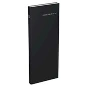 Lecas Comptoir Long Travers - Agenda 1 jour par page - 14 x 35 cm - noir