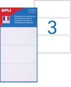 Apli Agipa - 21 Étiquettes adhésives blanches - 34 x 75 mm - réf 111926