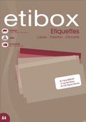 Etibox - 2400 Étiquettes adhésives blanches - 70 x 35 mm - Coins droits - réf 119750