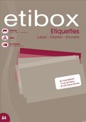 Etibox - 1400 Étiquettes adhésives blanches - 99.1 x 38.1 mm - Coins arrondis - réf 119763