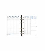 Recharge pour organiseur Compactimer - 1 semaine sur 2 pages - 11,5 x 16 cm - Quo Vadis