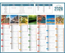 Calendrier bancaire illustré année civile BOUCHUT "Planète" 43 x 55 cm Pefc 70 %