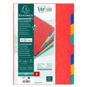 Exacompta Nature Future - Intercalaire 8 positions - A4 - carte lustrée colorée