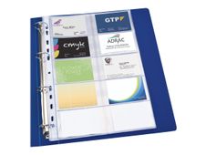 Oxford - 10 Pochettes perforées cartes de visite - A4 - 10/100