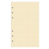 Exacompta Exatime 17 - Recharge pour organiseur - bloc quadrillé ivoire - 10,5 x 17,2 cm