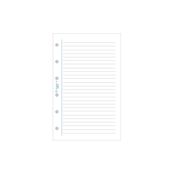 Exacompta Exatime 17 - Recharge pour organiseur - travers ligné blanc - 10,5 x 17,2 cm