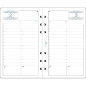 Exacompta Exatime 17 - Recharge pour organiseur - 1 jour par page - 1er semestre - 10,5 x 17,2 cm