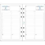 Exacompta Exatime 17 - Recharge pour organiseur - 1 jour par page - 2nd semestre - 10,5 x 17,2 cm