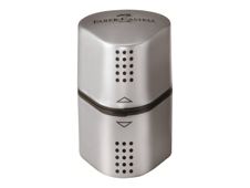 Faber-Castell Grip - Taille-crayon - 3 trous - Avec réservoir - Argent