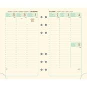 Exacompta Exatime 17 - Recharge pour organiseur - 1 semaine sur 2 pages à la verticale - 9,8 x 17,2 cm