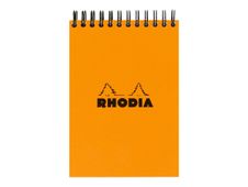 Rhodia - Bloc notes à spirale - 10 x 15 cm - 160 pages - petits carreaux
