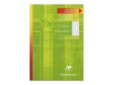 Clairefontaine - copies doubles - 200 pages - A4 - grands carreaux (Seyes) - non perforées