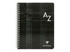 Clairefontaine - Répertoire à spirale 17 x 22 cm - 100 pages - grands carreaux (Seyes) - disponible dans différentes couleurs