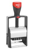 Colop 2460 Classic Line - Tampon dateur métallique personnalisable - 5 lignes - format rectangulaire