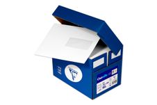 Clairefontaine Clairalfa - 250 Enveloppes C5 162 x 229 mm - 90 gr - fenêtre 45x100 mm - blanc - bande adhésive