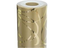 Clairefontaine Premium - Papier cadeau - 70 cm x 50 m - 80 g/m² - arabesques dorées