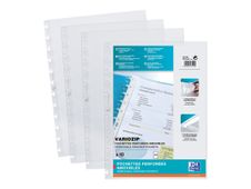 Variozip - 10 Pochettes perforées détachables et repositionnables - A4 - lisse - 7/100