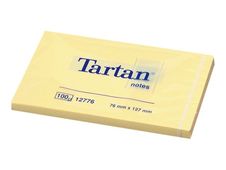 Notes repositionnables Tartan Jaunes - 76 x 127 mm