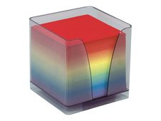 Quo Vadis - Bloc Cube avec support plexi - arc en ciel 