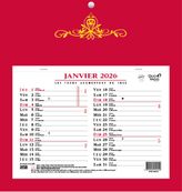 Quo Vadis Skytos - Calendrier bloc mensuel - 29 x 30 cm - disponible dans différentes couleurs