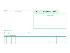 Exacompta - Manifold Carnet de livraisons - 50 dupli - A4