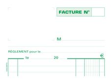 Exacompta - Manifold Carnet de factures - 50 dupli - 21 x 13,5 cm