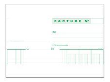 Exacompta - Manifold Carnet de factures avec TVA - 50 dupli - A4