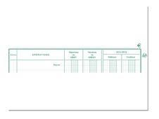Exacompta - Carnet de Position de compte - 16 x 19,5 cm - 40 pages