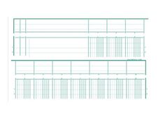 Exacompta - Piqûre tête paresseuse - 10 colonnes sur 2 pages - A4