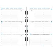 Exacompta Exatime 21 - Recharge pour organiseur - 1 semaine sur 2 pages à l'horizontal - 14,2 x 21 cm