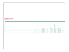 Exacompta - Piqûre comptable - 10 colonnes sur 2 pages - 32 x 25 cm - 80 pages
