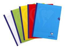 Clairefontaine Mimesys - Cahier polypro 24 x 32 cm - 192 pages - grands carreaux (Seyes) - disponible dans différentes couleurs