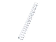 GBC CombBind - 50 anneaux de reliure en plastique - 25 mm - jusqu'à 225 feuilles - blanc