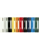 Pack de 25 fixe-dossiers 100F PP - différents coloris