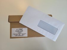 Boite de 500 enveloppes avec fenêtre - format 114*229mm