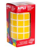 Rollo Gomets cuadrados 15mm Amarillo