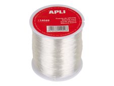 Apli Agipa - Bobine de fil silicone - 0,7 mm x 100 m - transparent