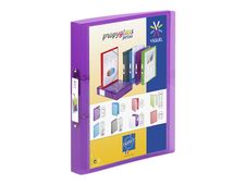 Viquel Propyglass Perso - classeur à anneaux personnalisable - pour A4 - capacité : 250 feuilles - translucide, disponible en différents coloris