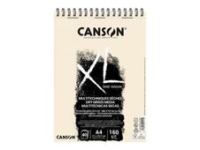 Canson XL Kraft - Bloc à dessin spiralé - 60 feuilles - A4 - 90 gr - Marron