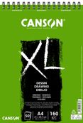 CANSON XL - Papel de dibujo - encuadernado de alambre - A4 - 50 hojas