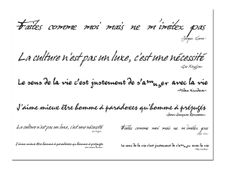 Figurato Messages - adhésif décoratif - citations - 345 x 490 mm - 2 feuilles