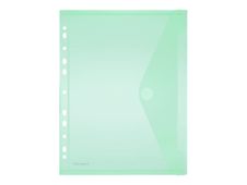 FolderSys - valisette - A4 - pour 20 feuilles - vert, transparent
