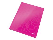 Leitz WOW - chemise à lamelle - A4 - pour 250 feuilles - rose métallisé
